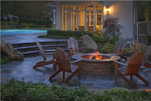 outdoor fire place