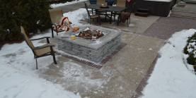 fire feature, outdoor living spaces